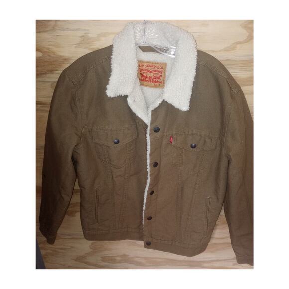 Men's Levi's Trucker Jacket Fur Lined Small - Picture 1 of 3